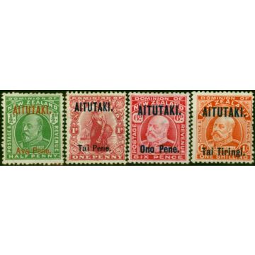 Aitutaki 1911-16 Set of 4 SG9-12 Fine MM 