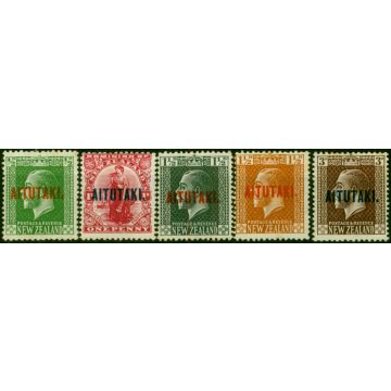 Aitutaki 1917-20 Set of 5 SG19-23 Fine MM 