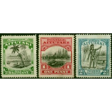 Aitutaki 1924-27 Set of 3 SG30-32 Good MM 