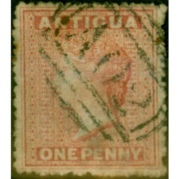 Antigua 1864 1d Dull Rose SG6 Fine Used (2)