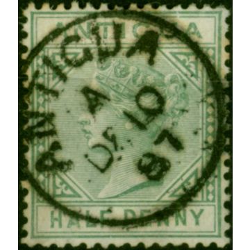 Antigua 1882 1/2d Dull Green SG21 Good Used 