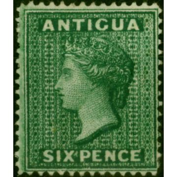 Antigua 1884 6d Deep Green SG29 Fine MM 