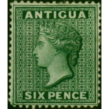 Antigua 1884 6d Deep Green SG29 Good MM 