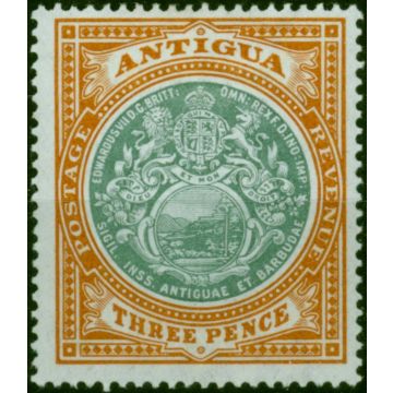 Antigua 1903 3d Grey-Green & Orange-Brown SG35 Fine & Fresh LMM 