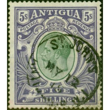 Antigua 1913 5s Grey-Green & Violet SG51 V.F.U