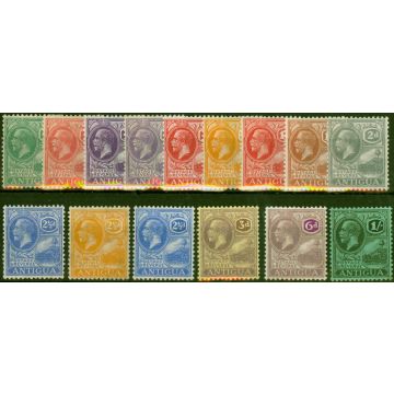 Antigua 1921-29 Set of 15 to 1s SG62-76 Fine LMM CV £150 + 