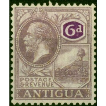 Antigua 1921 6d Dull & Bright Purple SG75 Fine LMM 