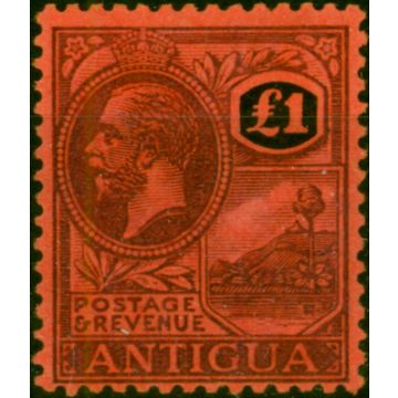 Antigua 1922 £1 Purple & Black-Red SG61 Fine & Fresh MM