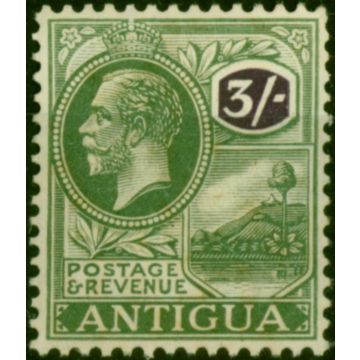 Antigua 1922 3s Green & Violet SG79 Fine MM 