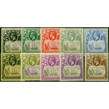 Ascension 1924-27 Set of 10 to 1s SG10-18 Good to Fine MM 