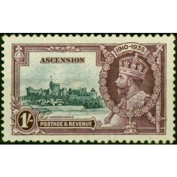 Ascension 1935 1s Slate & Purple SG34 Fine MNH 