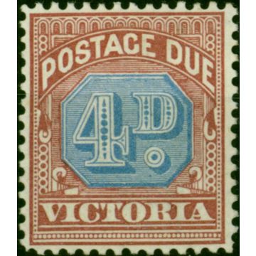 Victoria 1890 4d Dull Blue & Brown Lake SGD4 Fine MM 