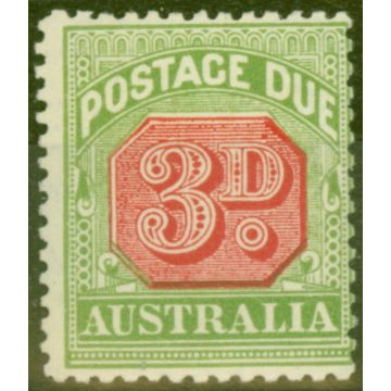Australia 1909 3d Rosine & Yellow-Green SGD66 Fine Mtd Mint 