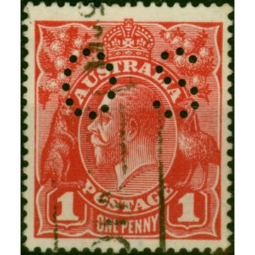 Australia 1914 1d Carmine-Red SG039h Die II Fine Used 
