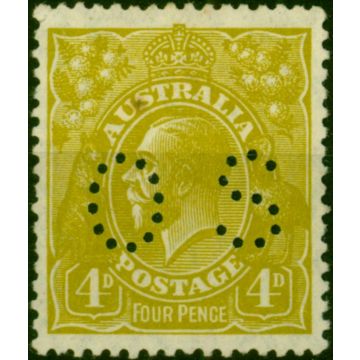 Australia 1926 4d Yellow-Olive SG0108 Good MM 