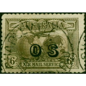 Australia 1931 6d Sepia SG139a Good Used 