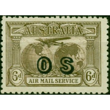 Australia 1931 6d Sepia SG139a V.F MNH 