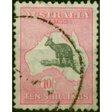Australia 1932 10s Grey & Pink SG136 Good Used (2)