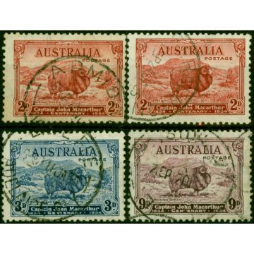 Australia 1934 Set of 4 SG150-152 Fine Used 
