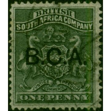 B.C.A Nyasaland 1891 1d Black SG1 Fine Used