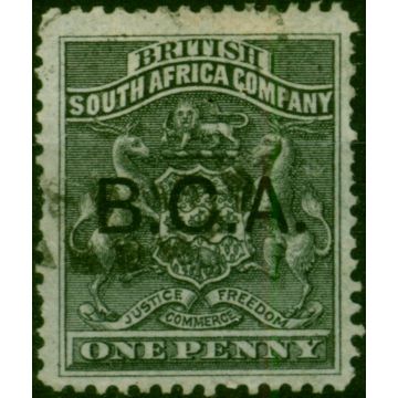 B.C.A Nyasaland 1891 1d Black SG1 Fine Used (2)