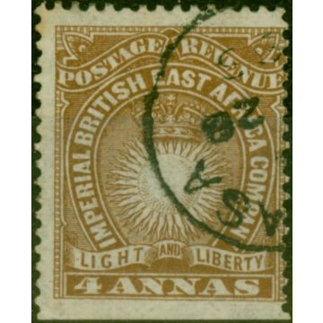 B.E.A KUT 1890 4a Yellow-Brown SG9 Fine Used