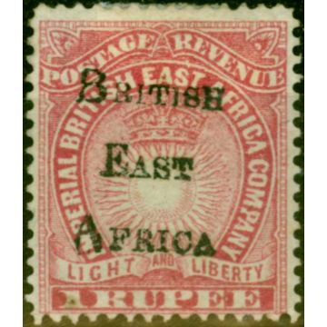 B.E.A KUT 1895 1R Carmine SG43 Fine Mtd Mint (2)