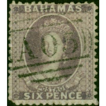 Bahamas 1862 6d Lavender-Grey SG19 Fine Used 