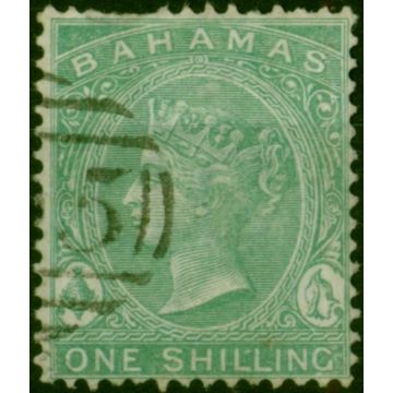 Bahamas 1863 1s Green SG39b Good Used 