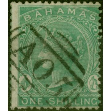 Bahamas 1863 1s Green SG39b P.14 Thin Paper Fine Used