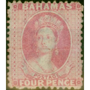 Bahamas 1863 4d Dull Rose SG27 Good LMM 
