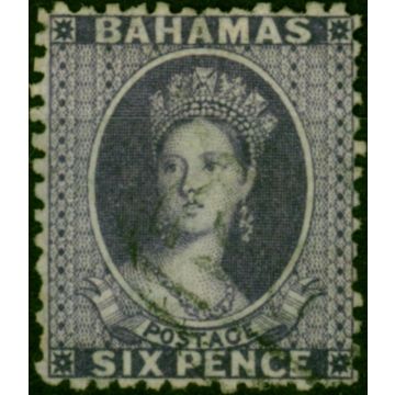 Bahamas 1863 6d Deep Violet SG31 V.F.U 