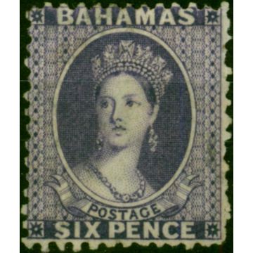 Bahamas 1863 6d Violet Aniline SG32 Fine & Fresh MM 