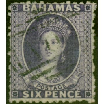 Bahamas 1863 6d Violet SG32 Good Used