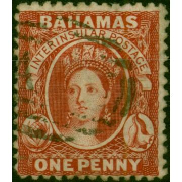 Bahamas 1868 1d Carmine-Lake SG21 Fine Used 