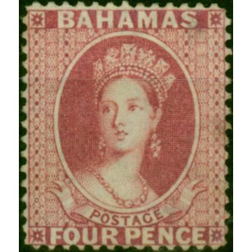 Bahamas 1876 4d Bright Rose SG35 Fine & Fresh LMM 