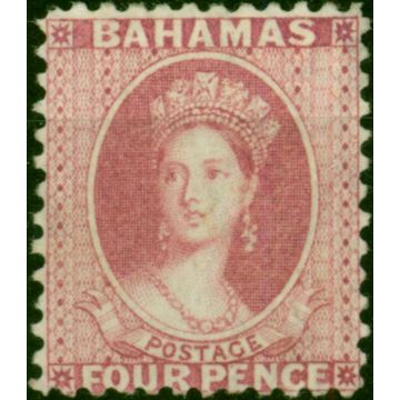 Bahamas 1876 4d Dull Rose SG36 V.F & Fresh LMM Example of this Rare Early Classic