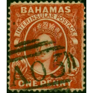 Bahamas 1877 1d Scarlet-Vermilion SG33 V.F.U 