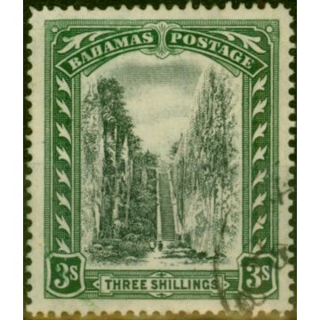 Bahamas 1924 3s Black & Green SG114 Fine Used