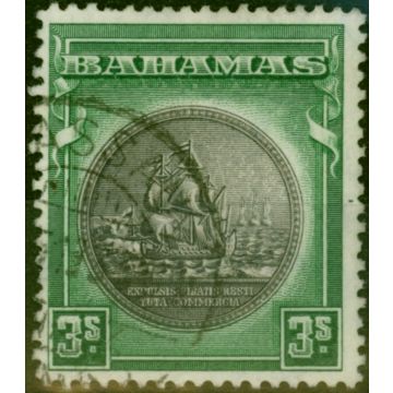Bahamas 1931 3s Slate-Purple & Myrtle-Green SG132 V.F.U