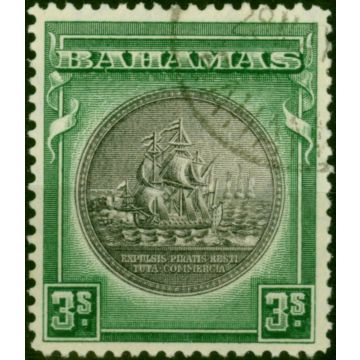 Bahamas 1931 3s Slate-Purple & Myrtle-Green SG132 V.F.U (2)