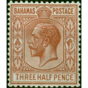 Bahamas 1934 1 1/2d Brown-Red SG117 V.F MNH 
