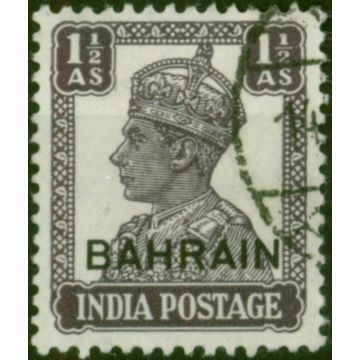 Bahrain 1942 1 1/2a Dull Violet SG43 Fine Used 