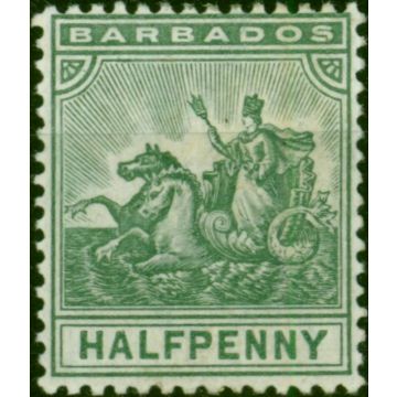 Barbados 1905 1/2d Green SG136 Fine MM 