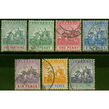Barbados 1905 Set of 7 SG135-144 Fine Used