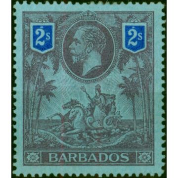Barbados 1912 2s Purple & Blue-Blue SG179 Fine MM 