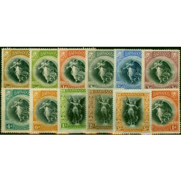 Barbados 1920-21 Set of 12 SG201-212 Fine MM 