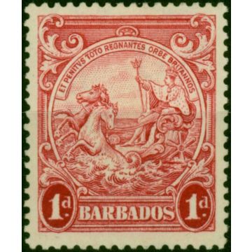 Barbados 1939 1d Scarlet SG249 P.13.5 x 13 Fine LMM 
