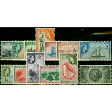 Barbados 1953-57 Set of 13 SG289-301 V.F MNH