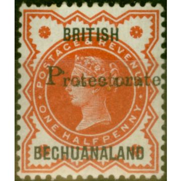 Bechuanaland 1888 1/2d Vermilion SG40a 'Protectorate' Double Fine MM